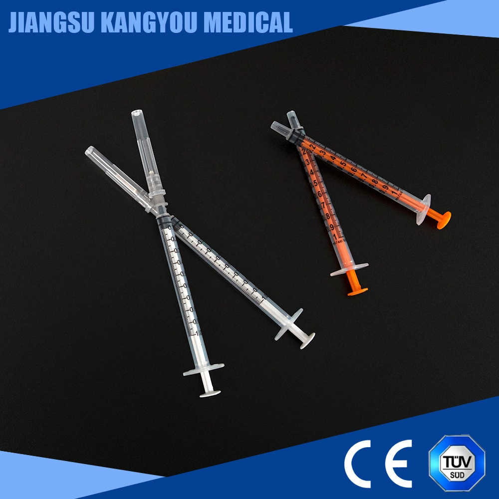 CE Approved Medical Products with Sterilization Plastic Luer Lock Slip Disposable Syringe with Needle