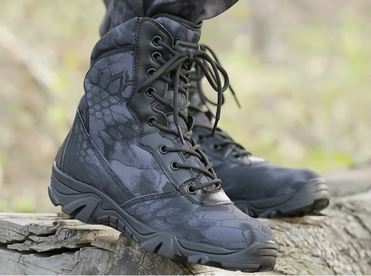 New Type Outdoor Combat Python Pattern Men's Hiking Desert Boots