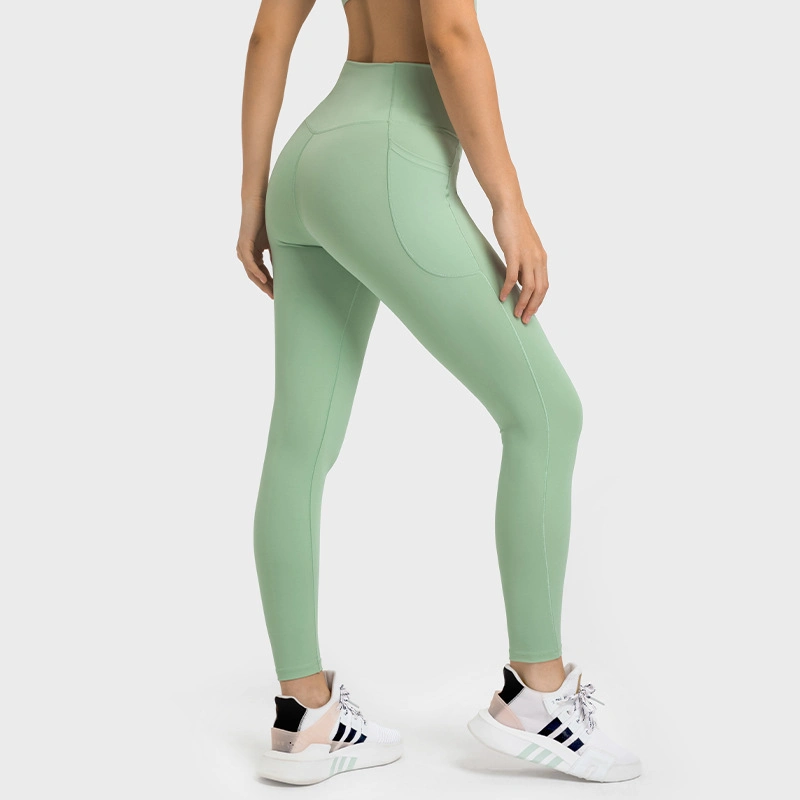 Mayorista/Proveedor Activewear Xsunwing personalizado de nylon spandex con cintura alta Legging de desgaste de un gimnasio deportivo la ejecución de pantalones de yoga polainas ropa de mujer