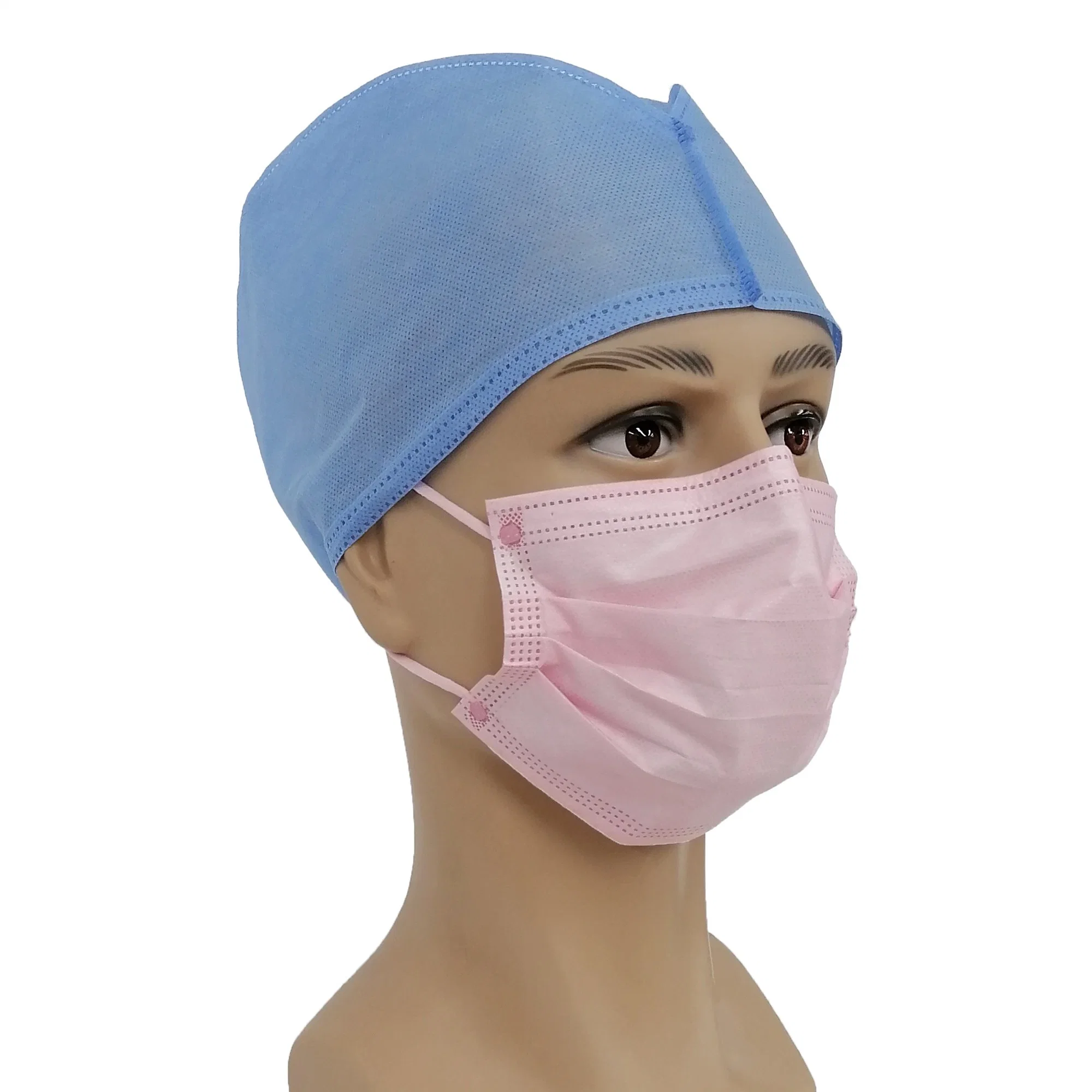 Máscara facial desechable no tejido 3ply Máscara médica Máscara facial quirúrgica