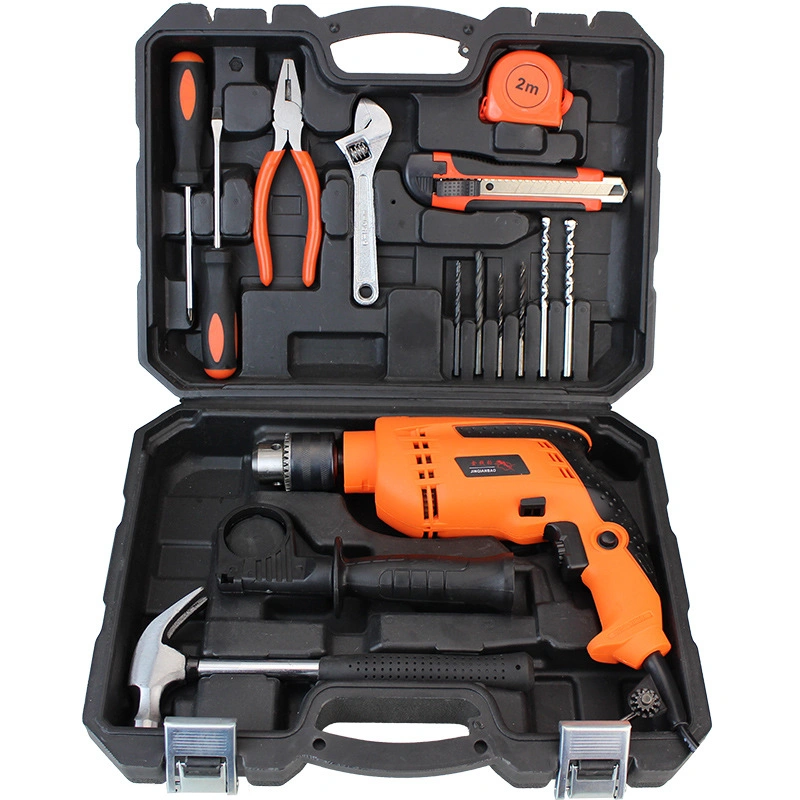 Professional Complete Hardware Tool Kit Concrete Drill Electric Hammer Multi Purpose Combination Hand Power Drill Tool Set