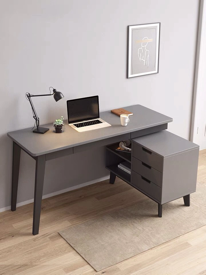 Maison moderne en bois ordinateur Table Bureau bureaux avec bibliothèque Tiroir