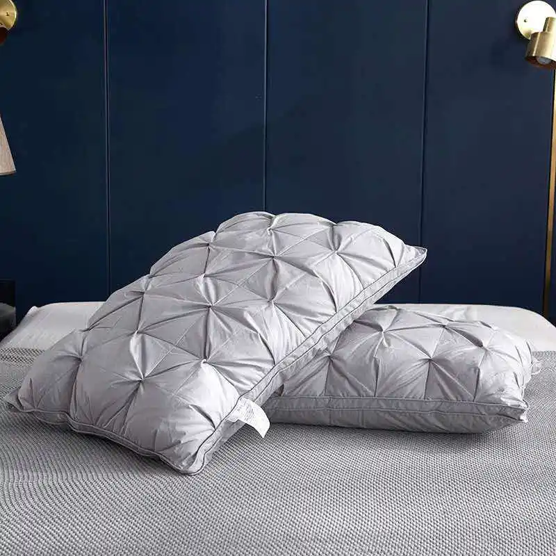 Super Soft Cheap Price Wgrey Bed Sleep 3 Layer Goose Down Cushion Pillow