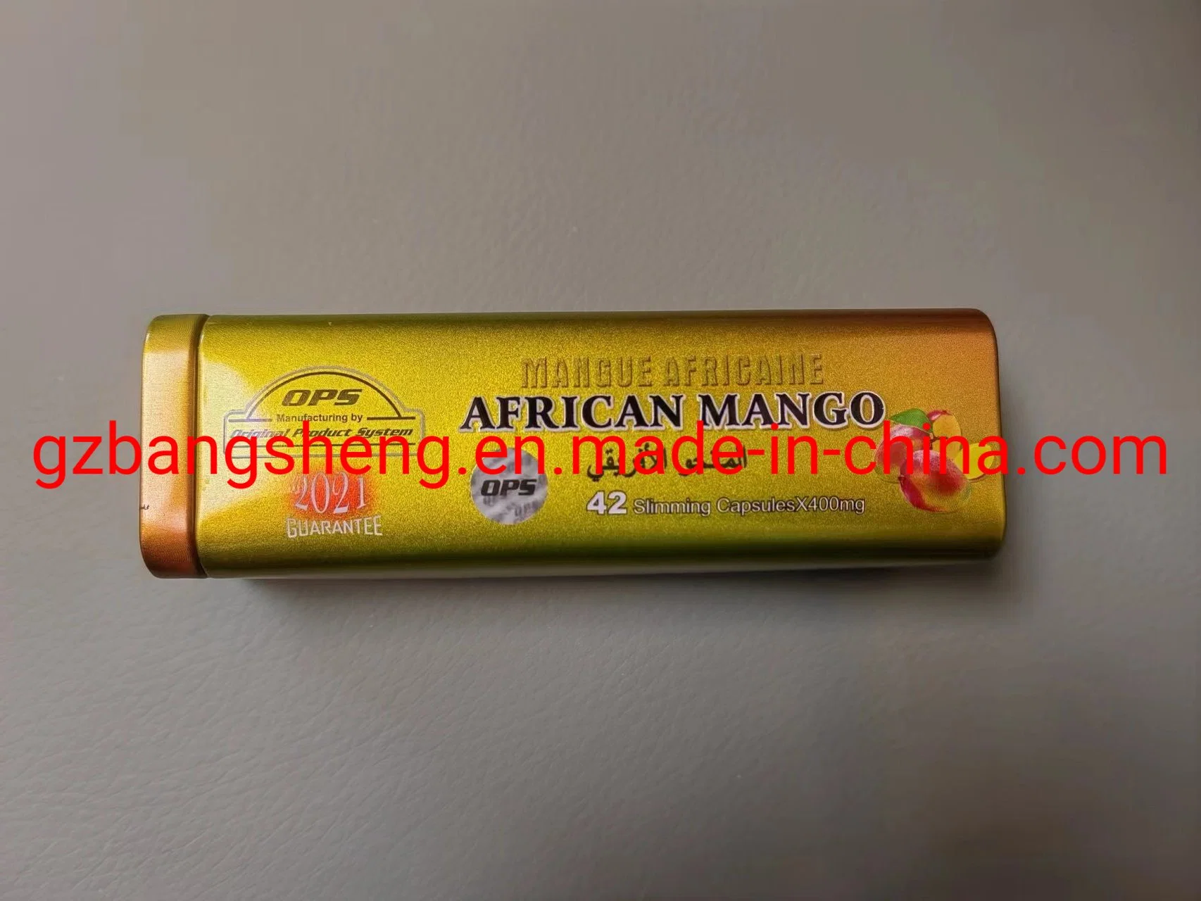 Cápsulas de pérdida de peso de mango africano Cápsulas adelgazantes Caja larga de hierro