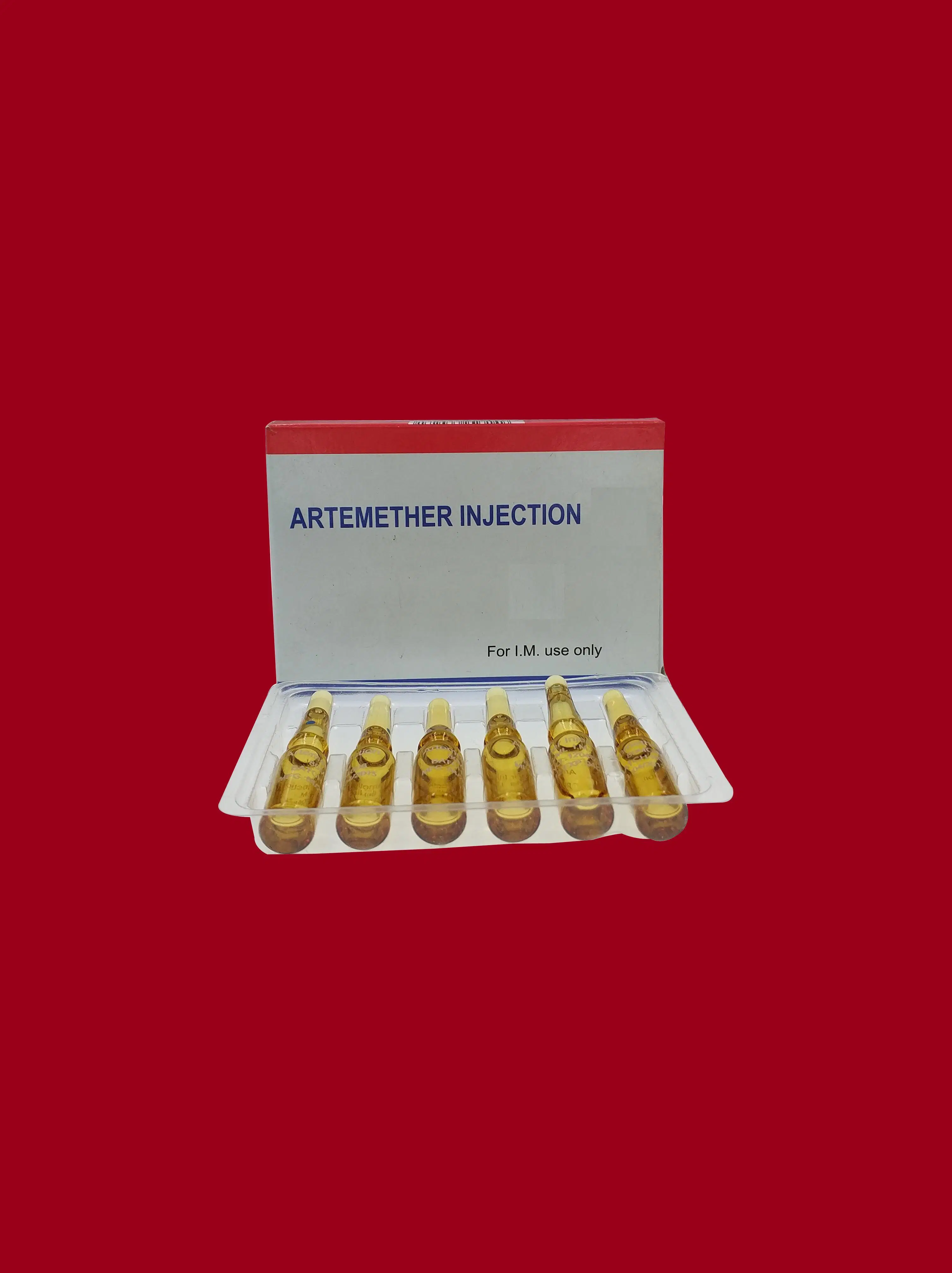 Artéméther injection 80mg/2ml, 40mg/1ml certifié GMP