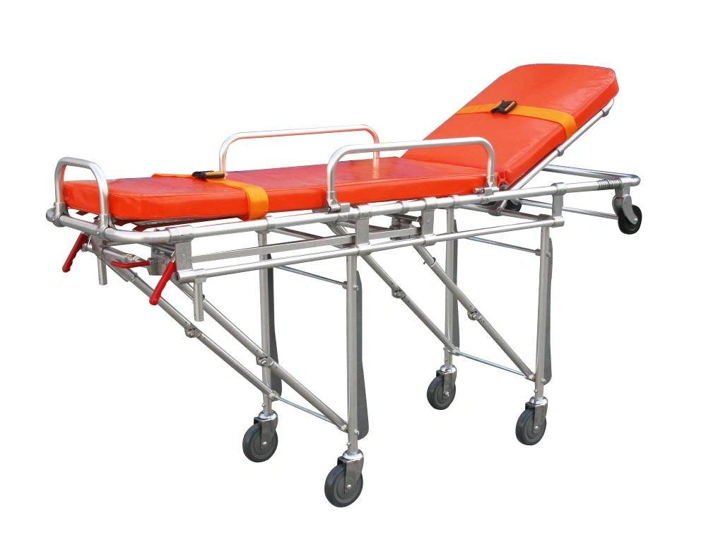 Folded Aluminum Alloy Ambulance Stretcher Hospital Furniture (SLV-3B2)