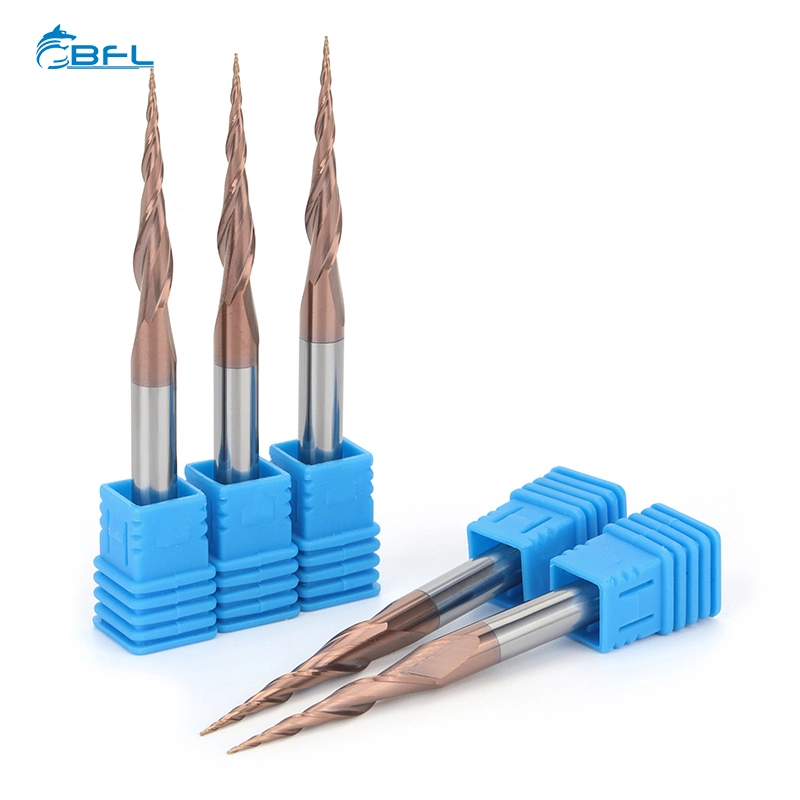 Bfl Taper Mill Cutting Tool for Wood Tapered Ball Nose Taper End Mill Milling Cutter Grinding Machine