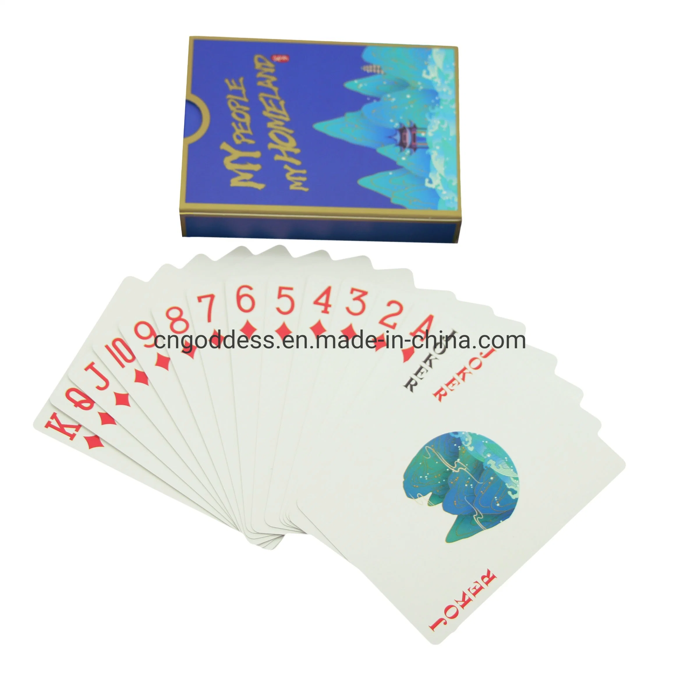Fabrication de cartes à jouer OEM de Déesse chinoise