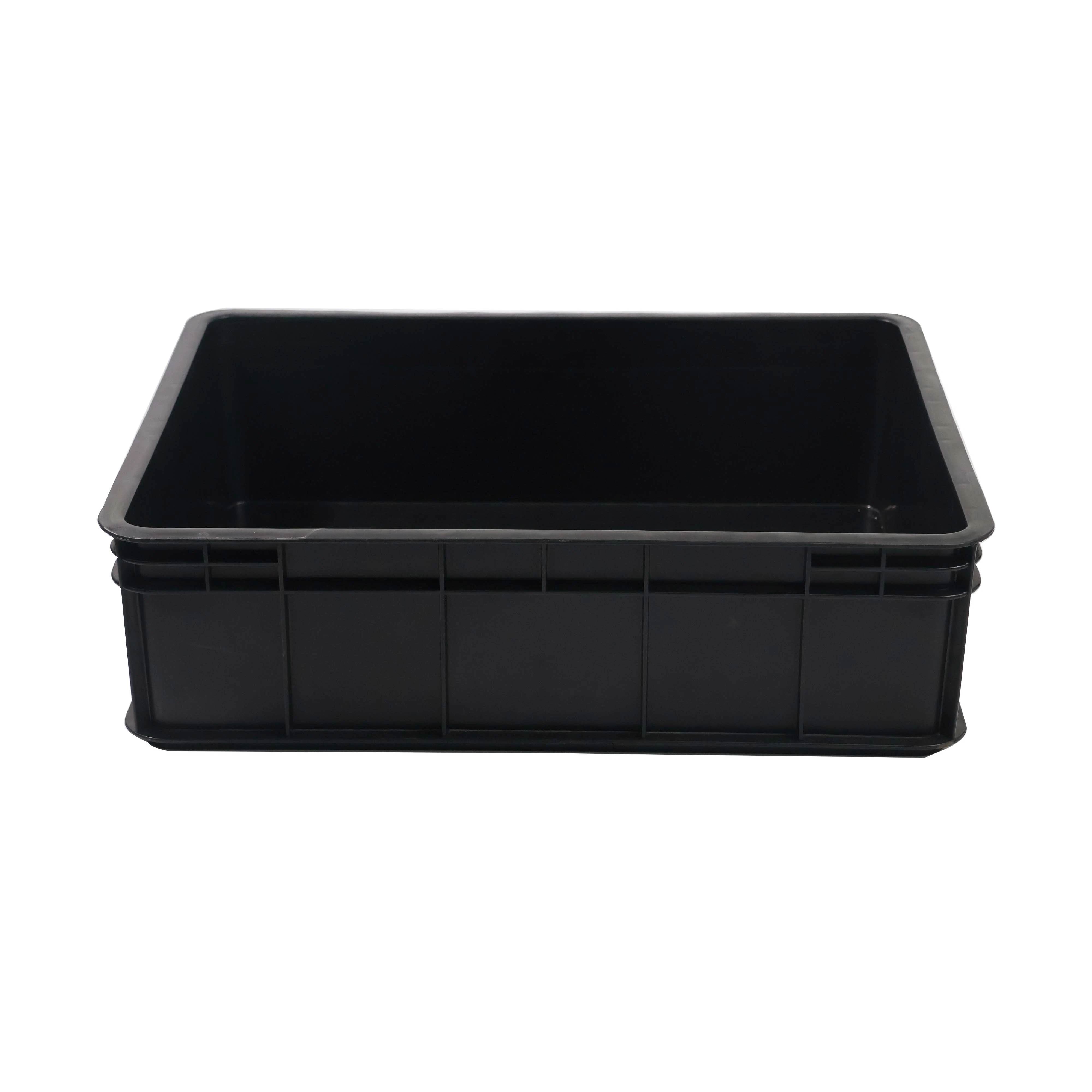 Conco Black PP Plastic ESD Antistatic 600*500*160mm Box Container