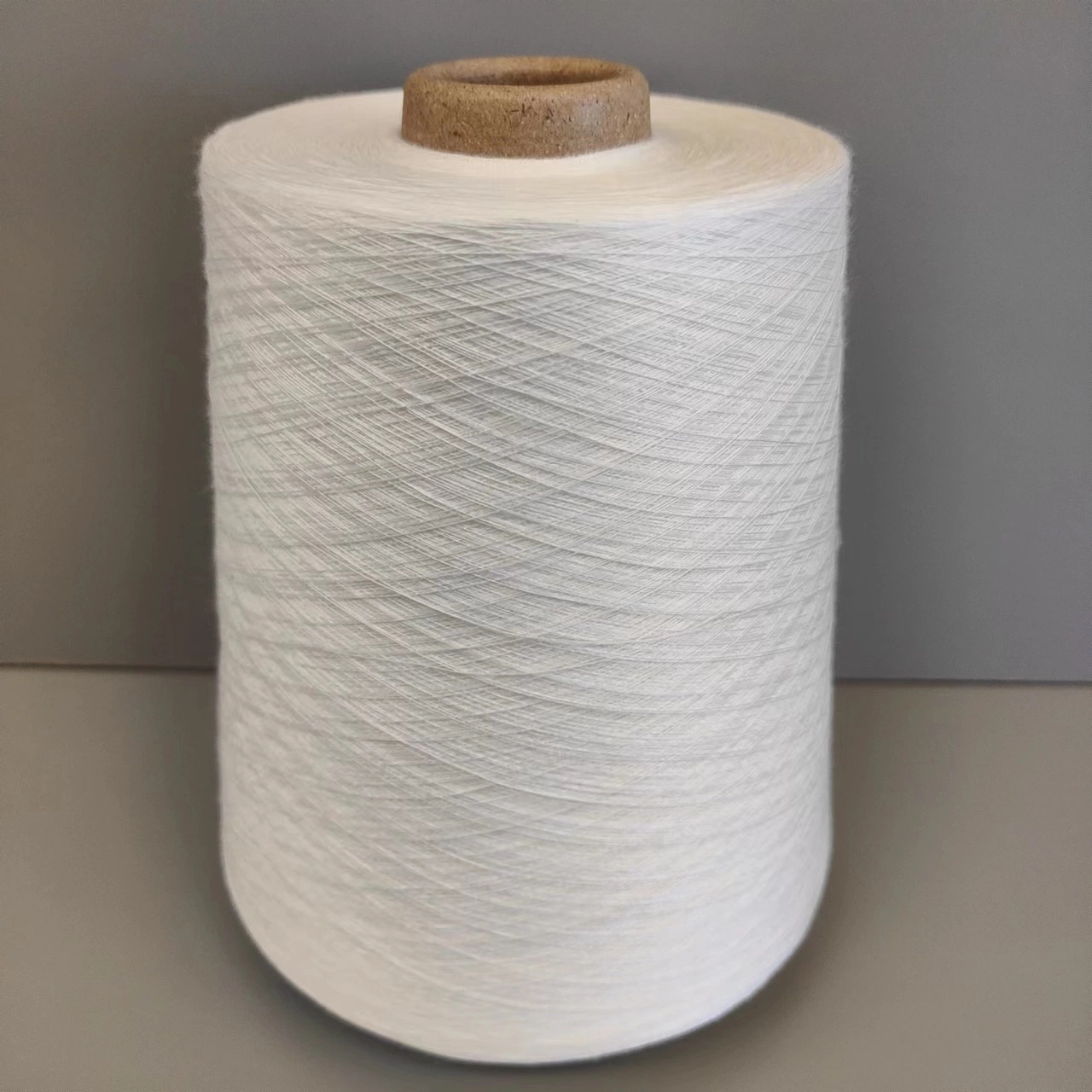 Eco-Friendly 100% Spun Polyester Double Twisting Folded Yarn R30s/2 for Hand Knitting