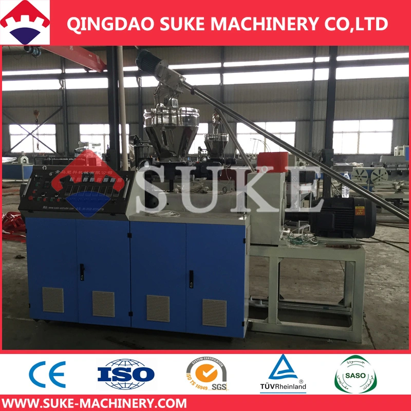 PVC Conical Twin Screw Extruder Machine with Ce and ISO