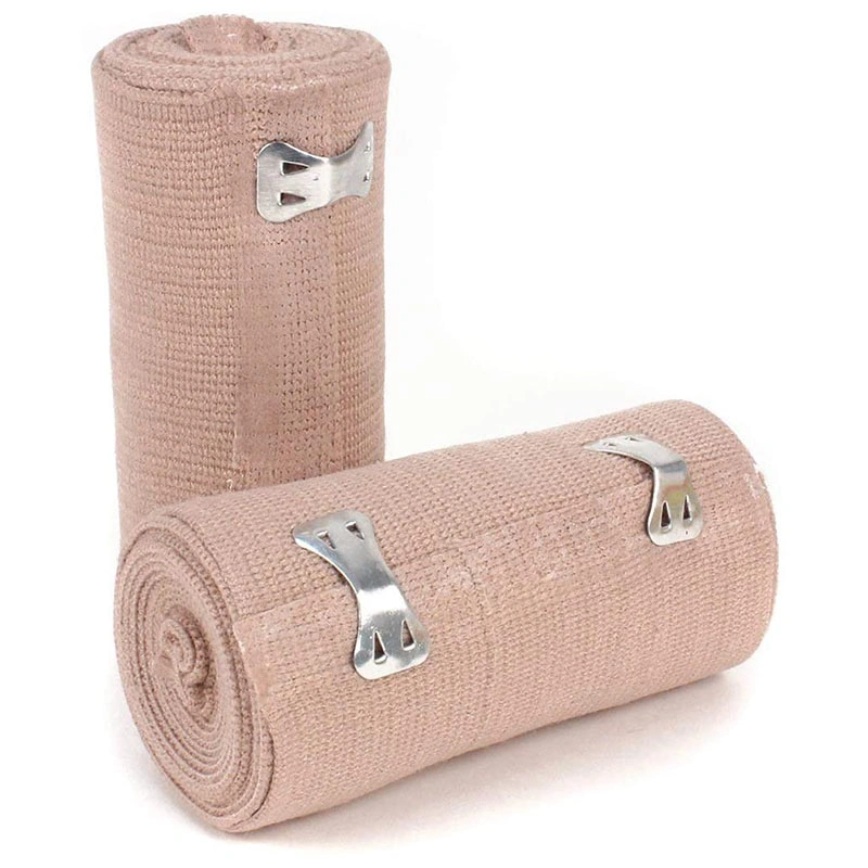 Multi-Purpose Compression Elastic Bandage with Clips