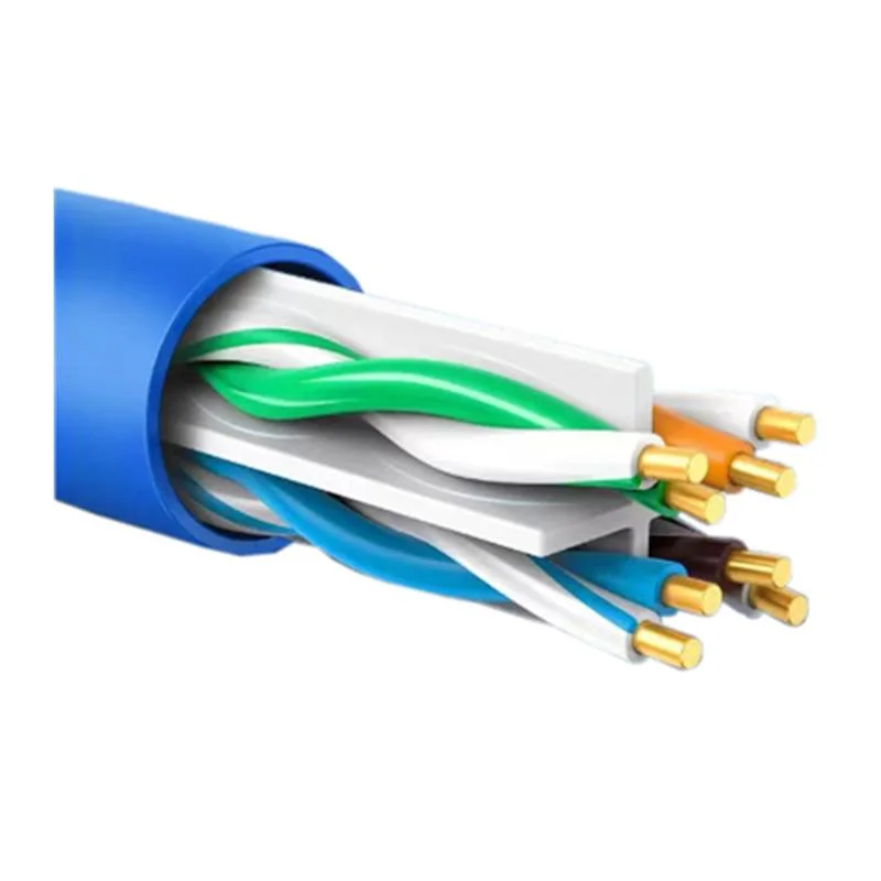 Solides reines Kupfer-Kabel für die Kommunikation über das Internet Area Network Ethernet, CAT6-adriges Twisted Pair-Kabel