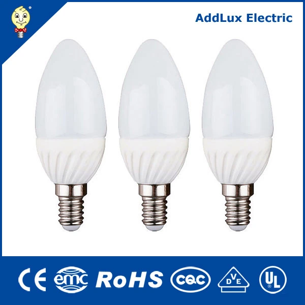 Best Distributor Factory Exports Ce UL Saso E14 E27 Energy Saving 3W Bulb Light Lamp LED Candle Made in China for Home Indoor Lighting