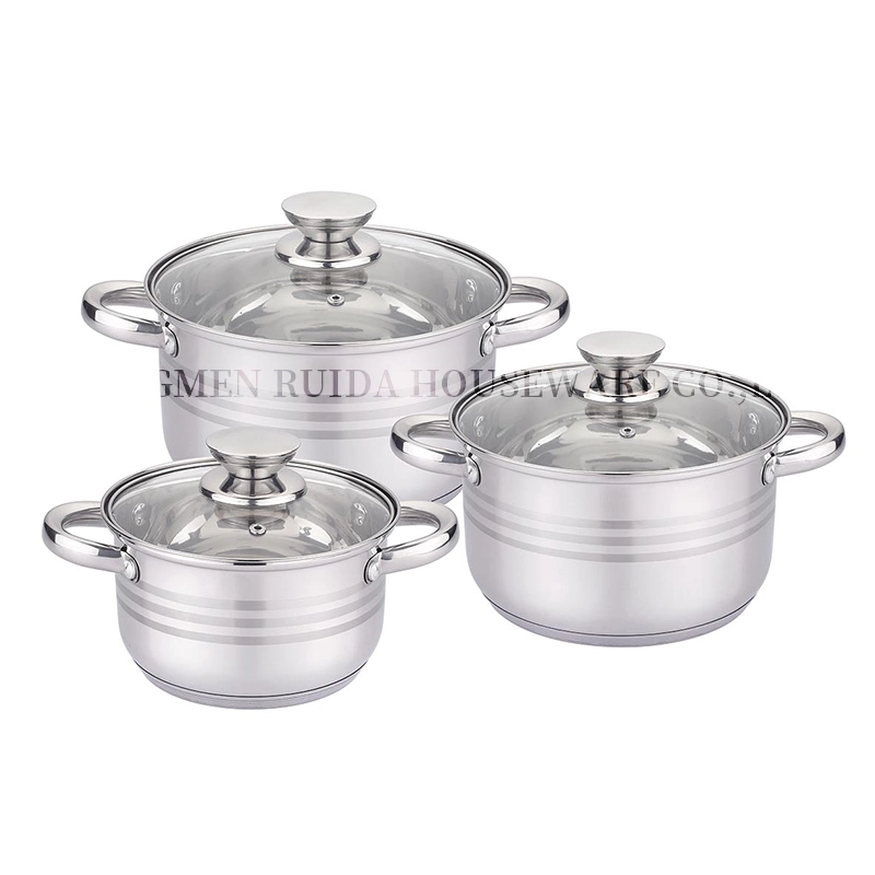 High quality/High cost performance  Pupular 6PCS Stainless Casserole Set Home Appliance