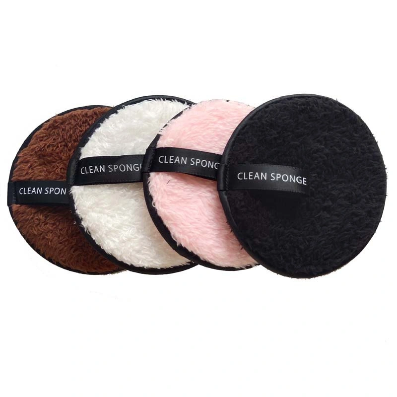 Custom Private Label Makeup Remover Pad Reusable Oil Free Bamboo Skin Care Cleaner Microfiber Makeup Remover Cleansing Pad