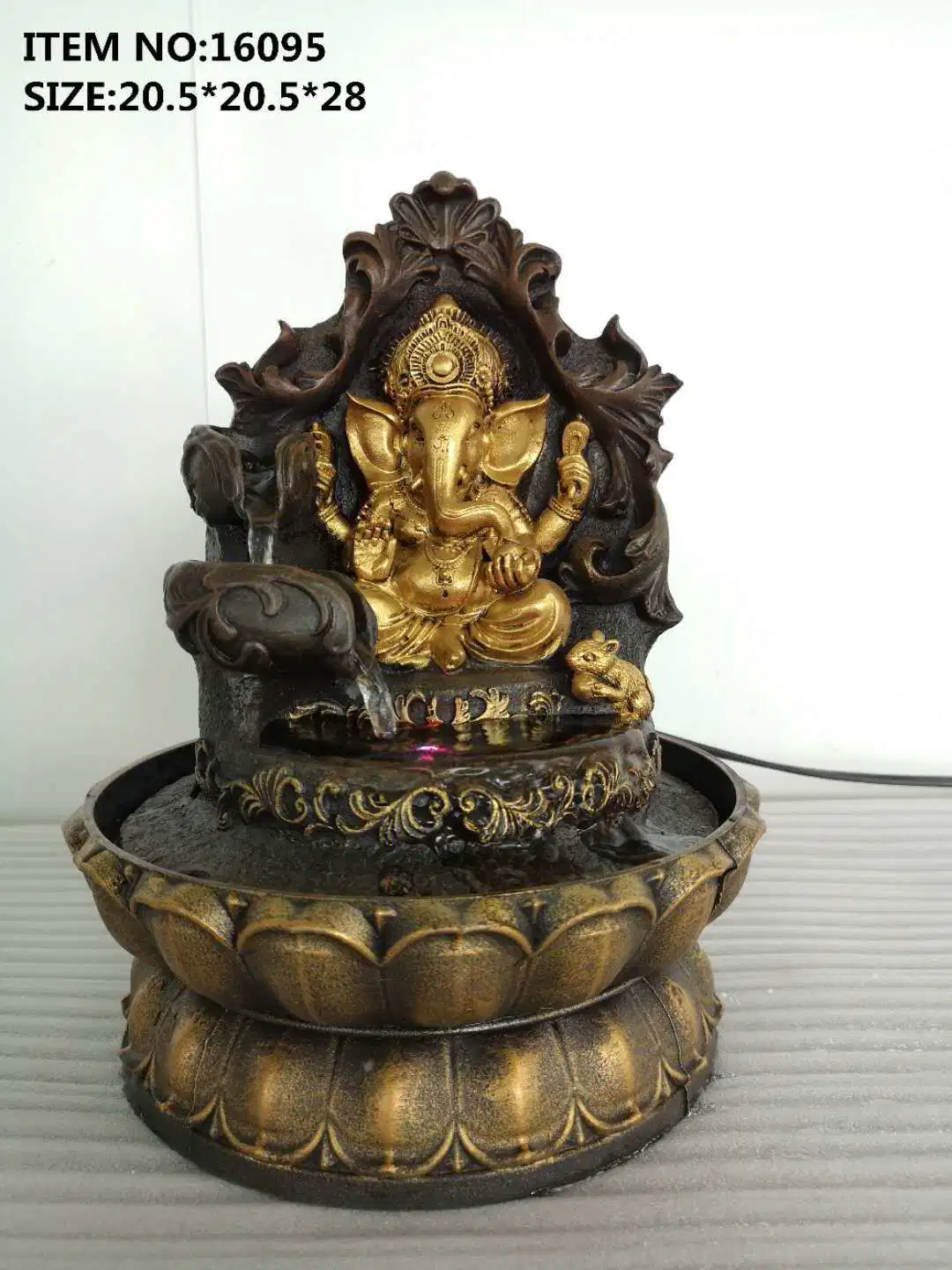 Southeast Asia Thailand Buddha Waterscape Zhaocai Crafts Creative Resin Fountain Running Water Products Manufacturers Direct