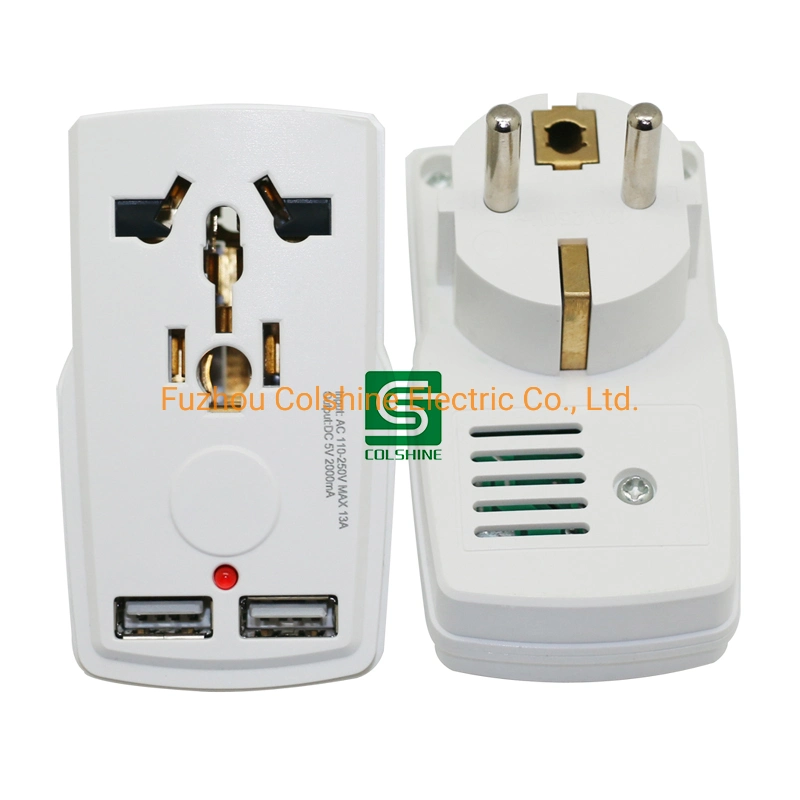 Travel Plug Adapter Electrical Universal to EU/UK Power Plug Converter