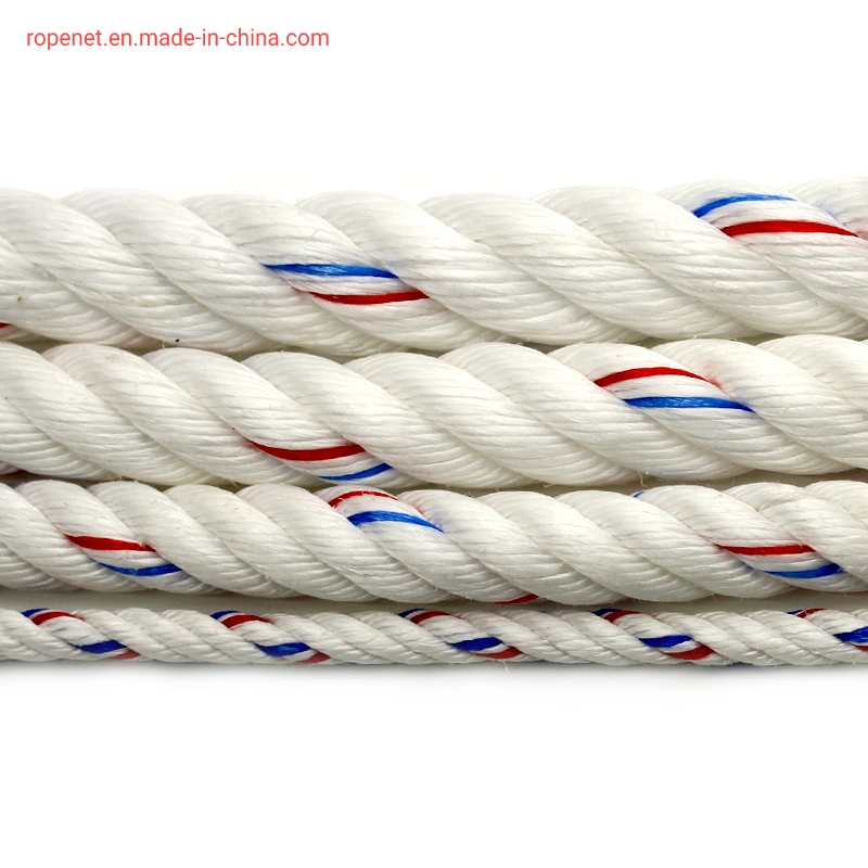 High quality/High cost performance PP Danline 3 Strands Twisted Rope for Mooring