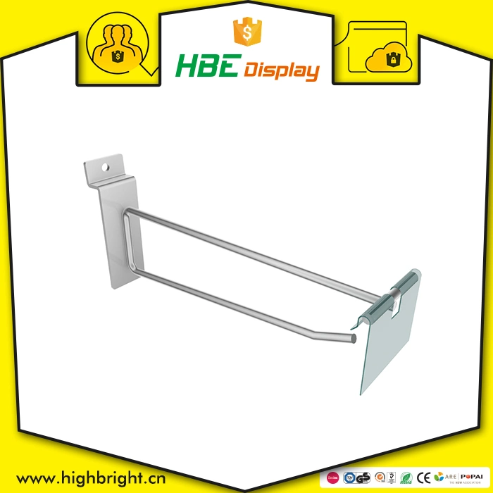 Wholesale/Supplier Custom Metal Single Chrome Slatwall Board Display Hook