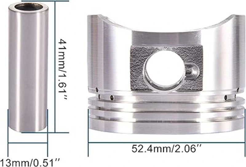 Pièces moteur pour 110cc de moto de terre Go Karts ATV 110cc Kit de segments de piston