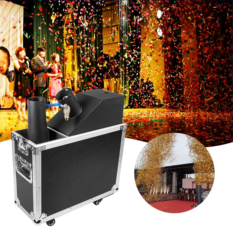 N2 CO2 Mini Pneumatic Rainbow Paper Confetti DJ Disco Company Hochzeitsfeier Dekoration Maschine