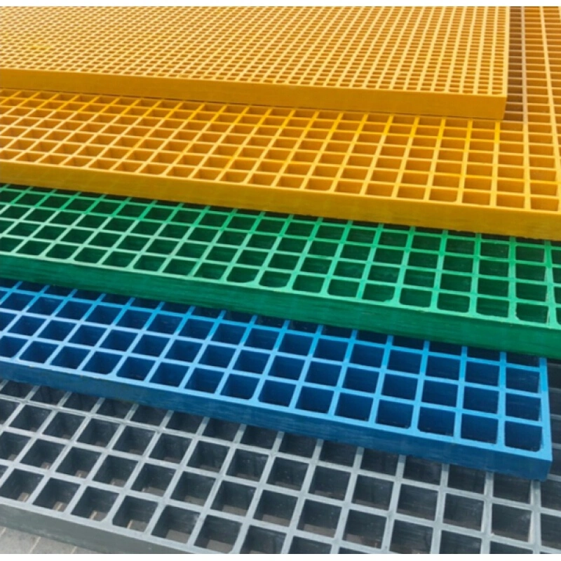 High Strength 50*50mm Mesh FRP GRP Grille Panel, Molded Fiberglass Grating