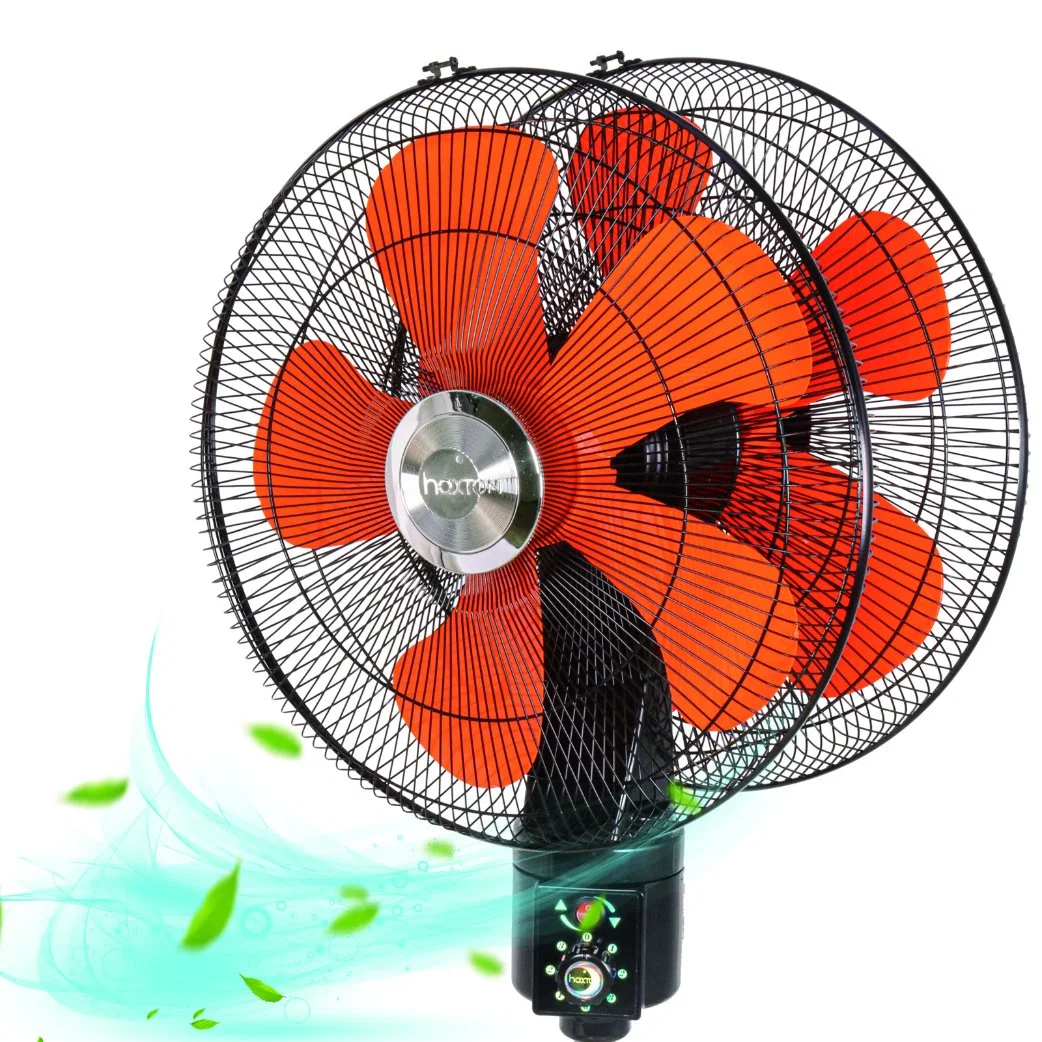 360 Degree Oscillation Pedestal Outdoor Stand Fan with Double Heads and 2 Blades.