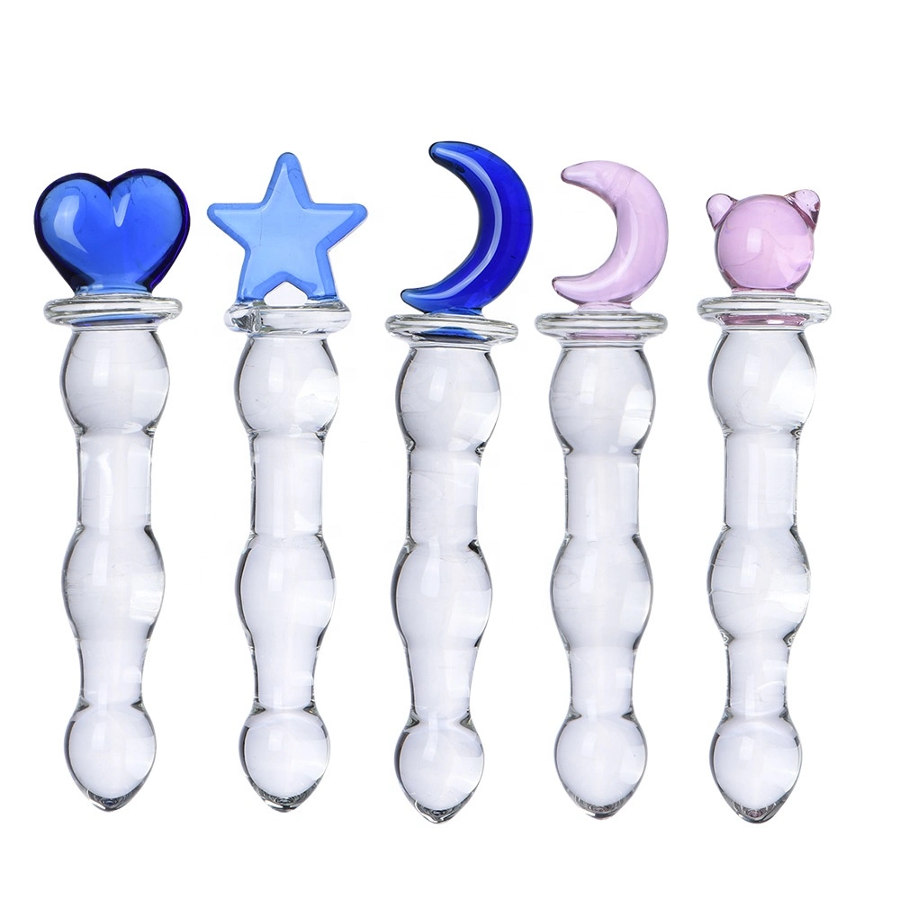 Crystal Glass Dildo Female Masturbation Pull Bead Buttock Toys Orgasm Couples Passion Glass Penis Anal Plug Sex Toys
