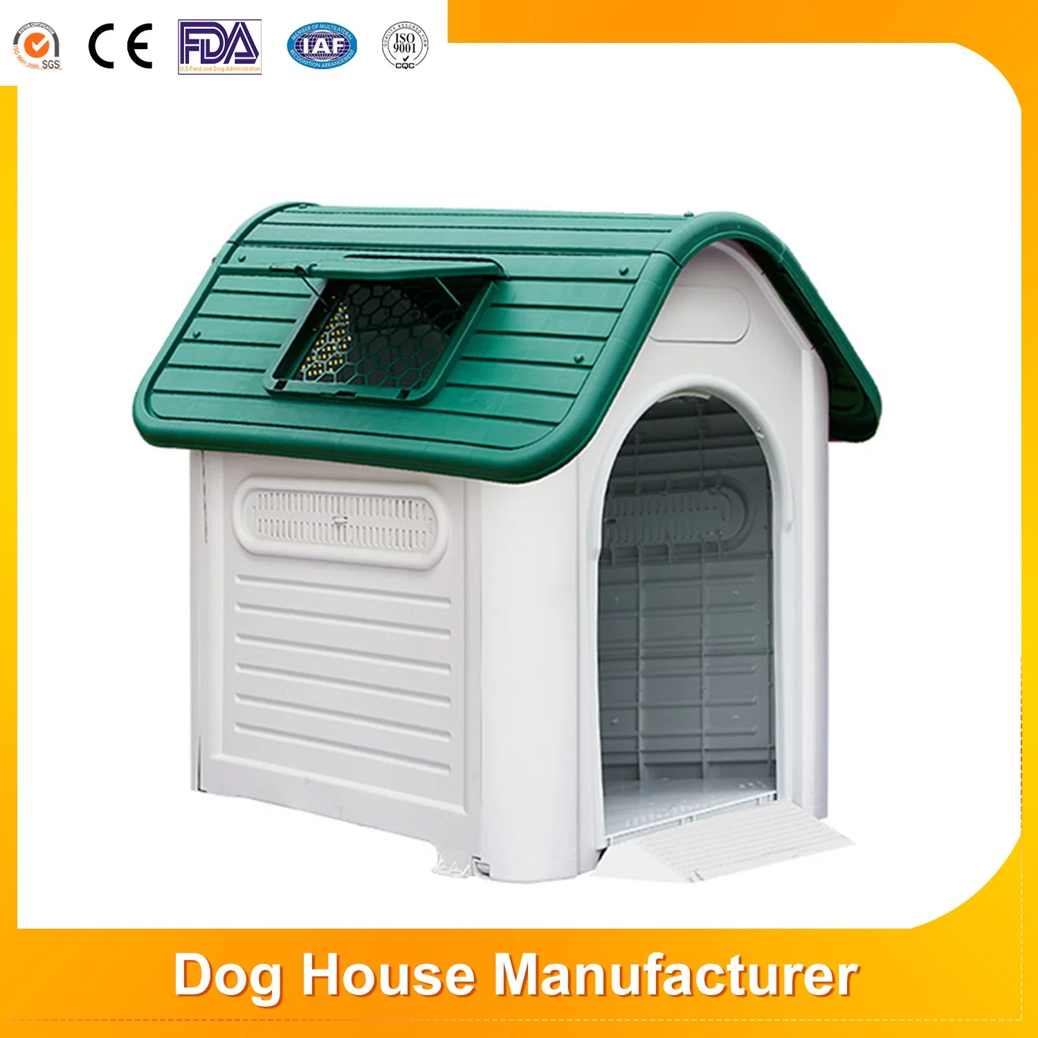 Custom Removable and Washable Plastic Pet Shelter Outdoor Dog House for Sale