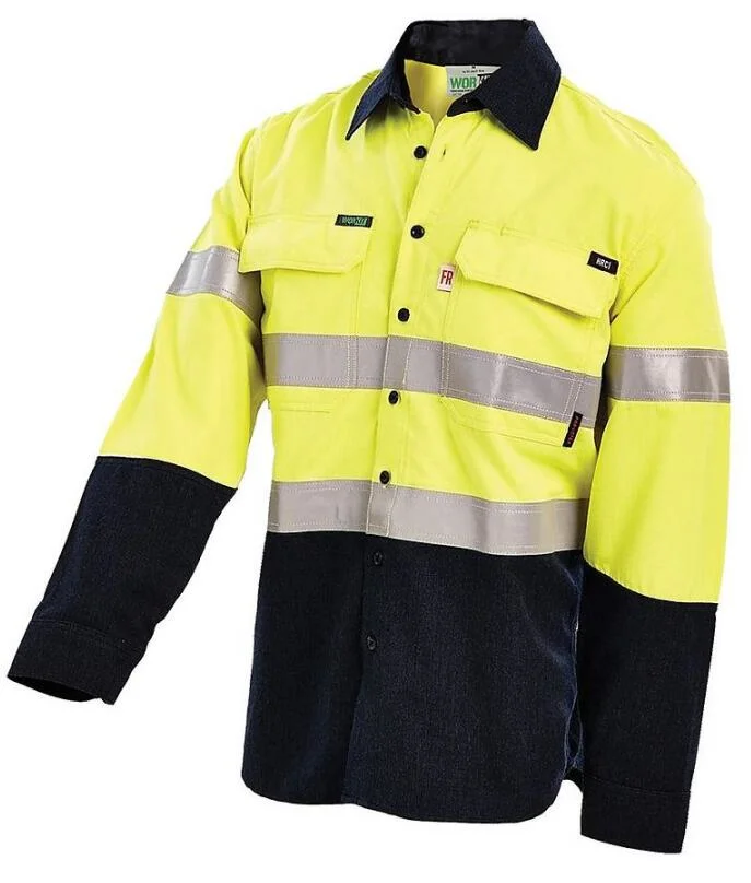 OEM Mans Hi-Vis Autumn Outdoor Protective Safety Workwear Clothes for Construction