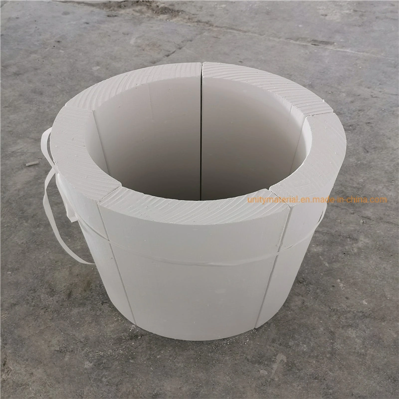 650c 1050c Pipeline ID 18-400mm Thermal Insulation Material Calcium Silicate Pipe for High Temperature Heat Chemicals Ss Stainless Steel Pipes Section Covers