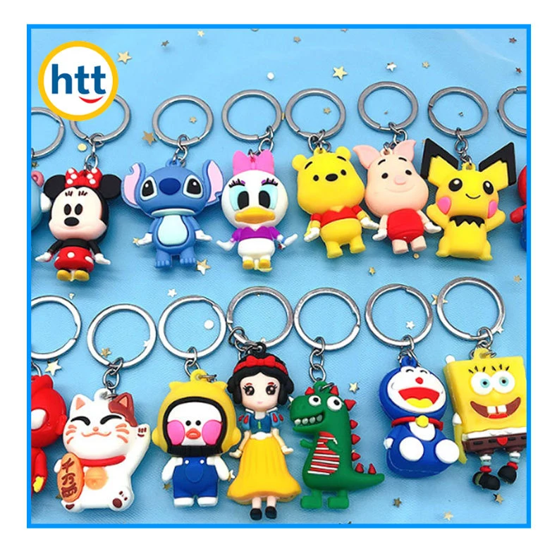 Girls and Boys Key Chain Customization Small Gift Plastic Toys Supplier