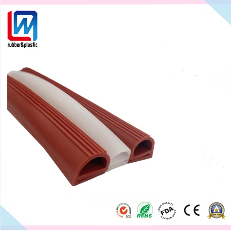 E-Shape Solid Silicone Rubber Weatherstrip Sealing for equipment Machinery