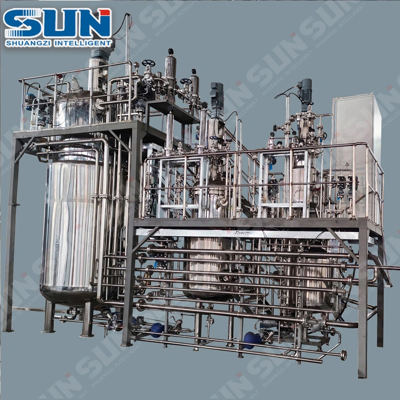 50-500-5000L Stainless Steel Biological Fermentor System Supporting Feeding Tank