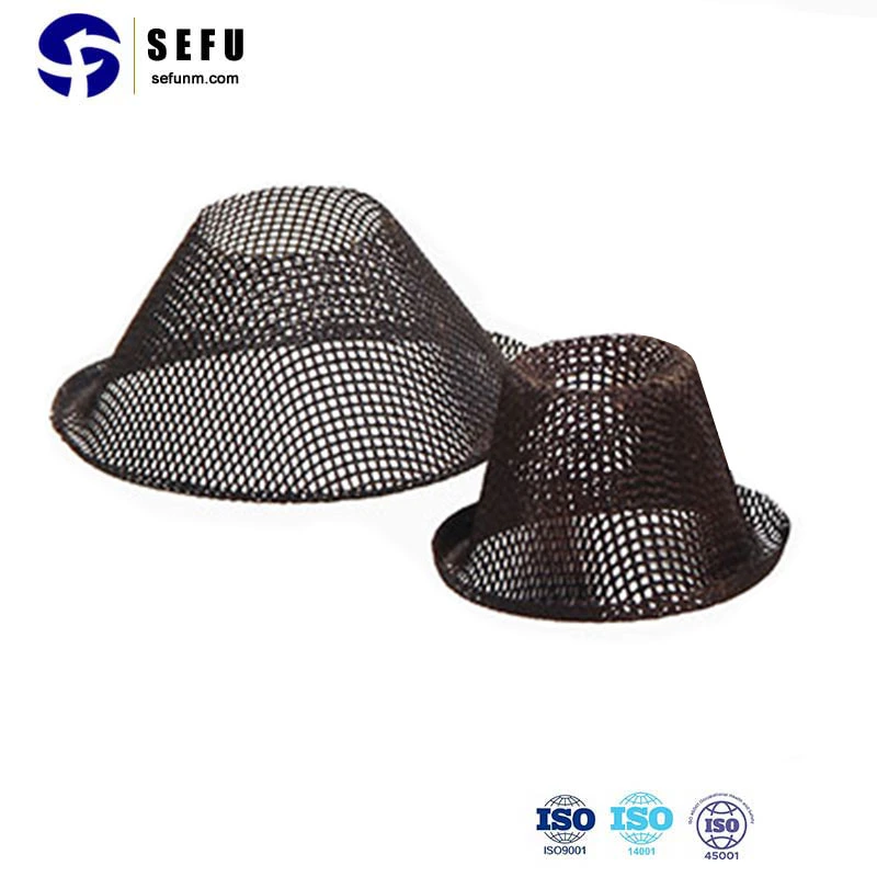 Refractory Casting Molten Metal Filtration Cap Style Fiberglass Mesh Filter for Foundry