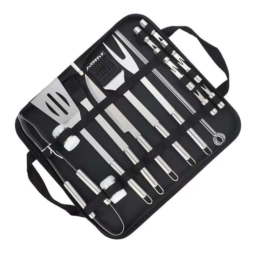 Stainless Steel Barbecue Set with Bag BBQ Grill Tools Eco-Friendly