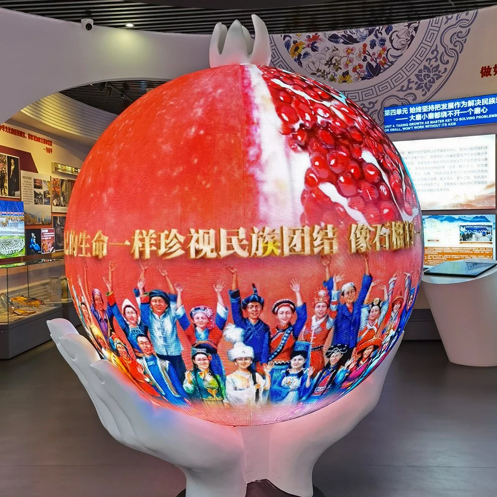 P1 P6 RGB Full Color Outdoor Waterproof Spherical Circular Screen Spherical Video LED Display