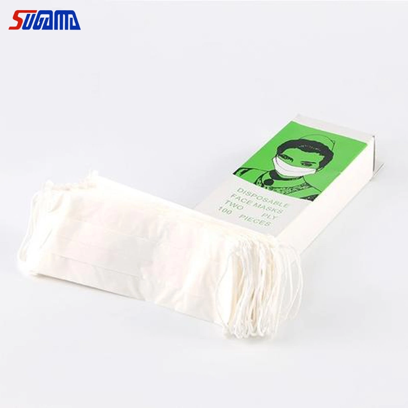 De grade médical jetable de protéger la poussière de papier 2 épaisseurs de papier filtre masque