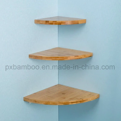 2018 New Design Wall Bamboo Floating Storage Shelf