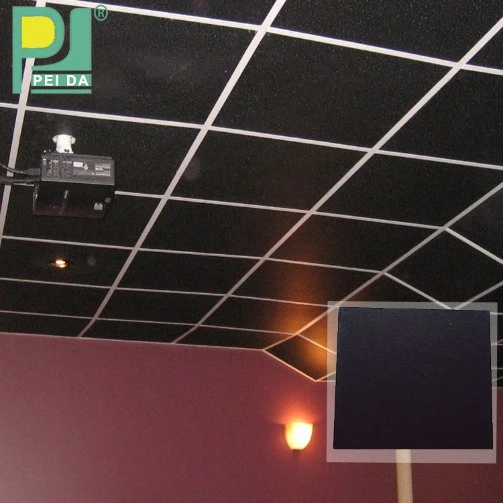 Mineral Fiber Acoustic for New Pop Ceiling Design Image Types of Hall Materials