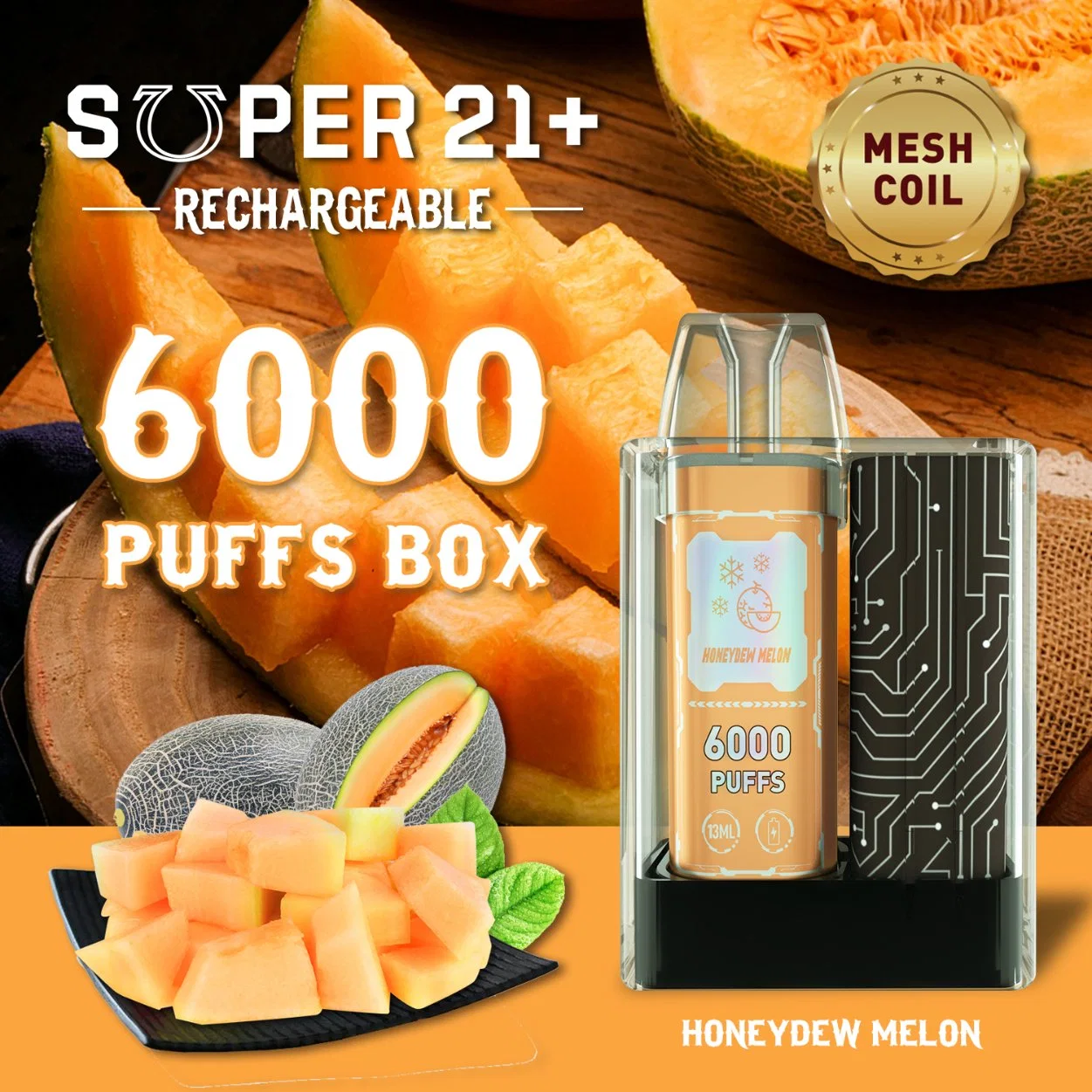 New High quality/High cost performance Disposable/Chargeable Vape 6000 Puff Fruit Flavors E Liquid From Yecoo