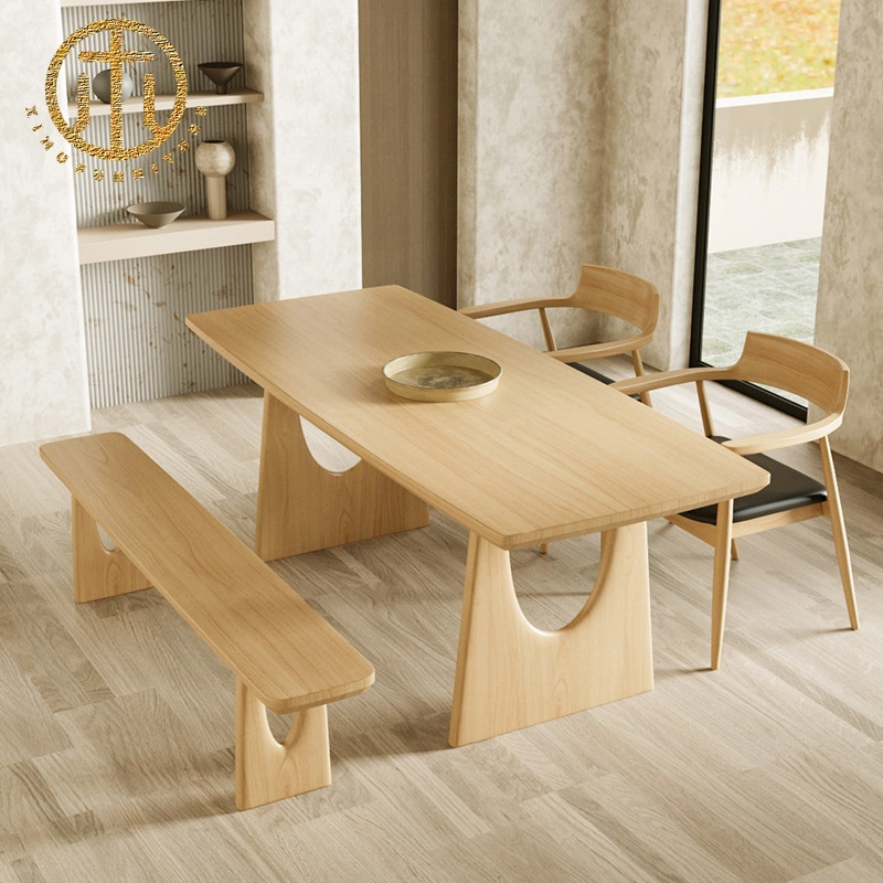 Japanese Light Luxury Creative Design Log Dining Table