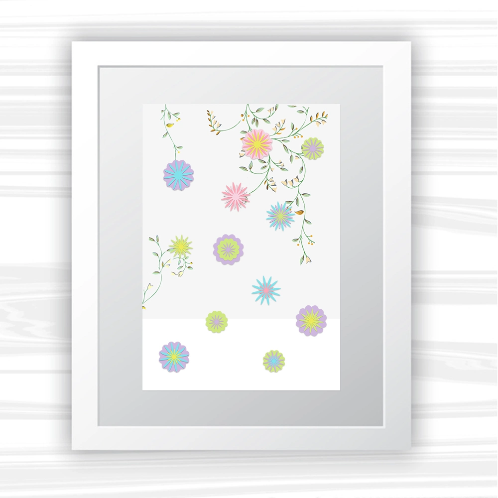 200PCS Light Colors Mini Paper Flower Assorted Bag for Card Making (FS01-B)