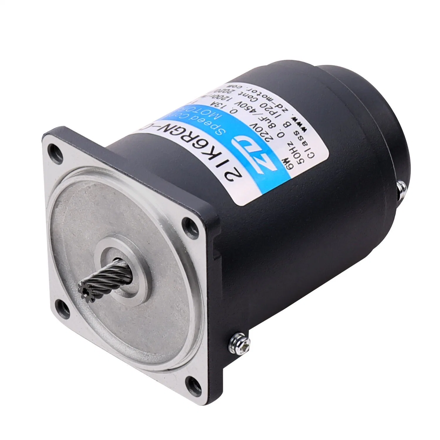 ZD 60mm Dimensions Electric Brake / Fan Connection Box AC Induction Gear Motor For Automated Equipment