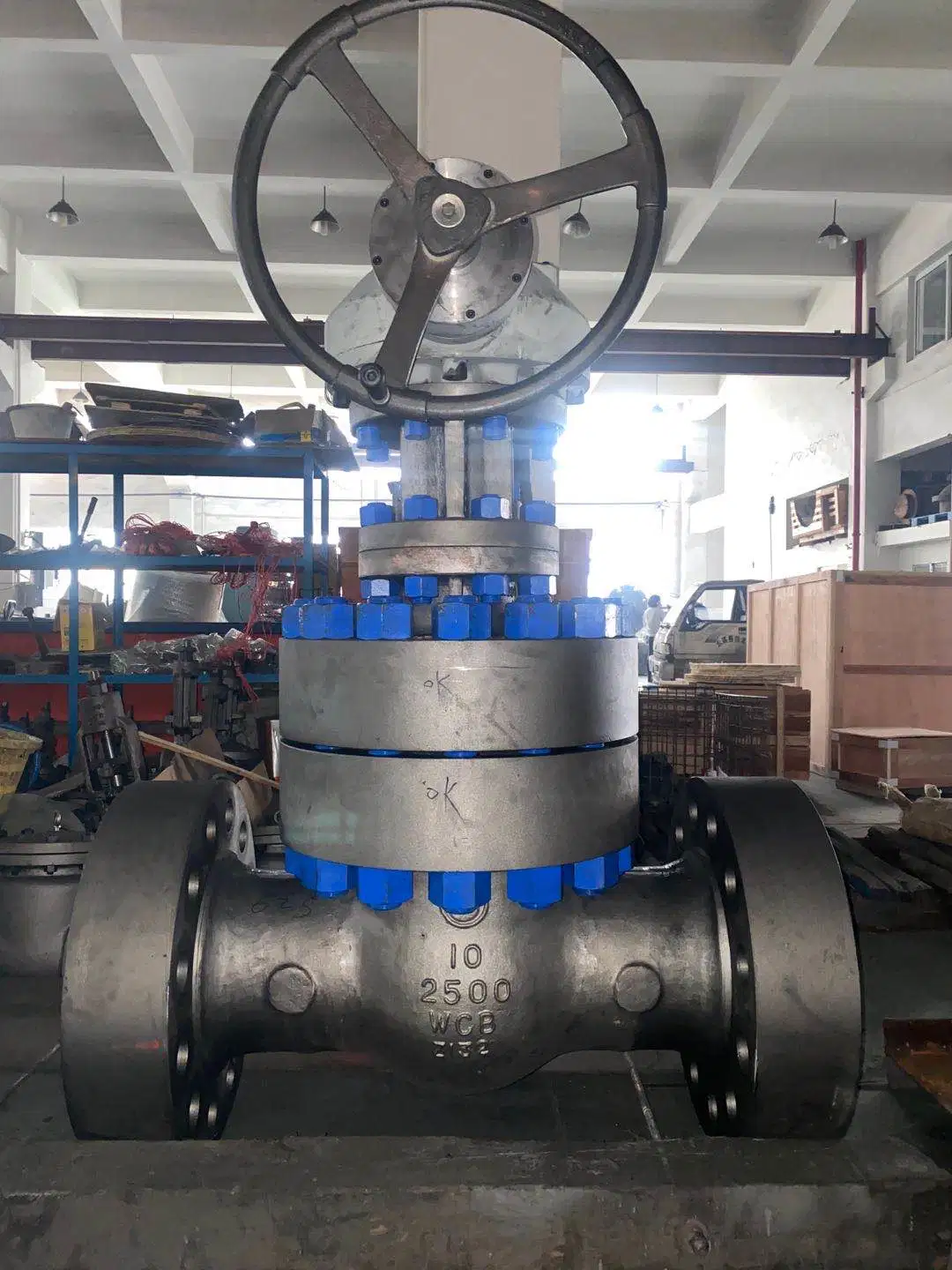 API600 ASME B16.5 10 Inch 2500 Lb Cast Iron Metal Seat Fully Open Worm Gear Operated Gate Valve