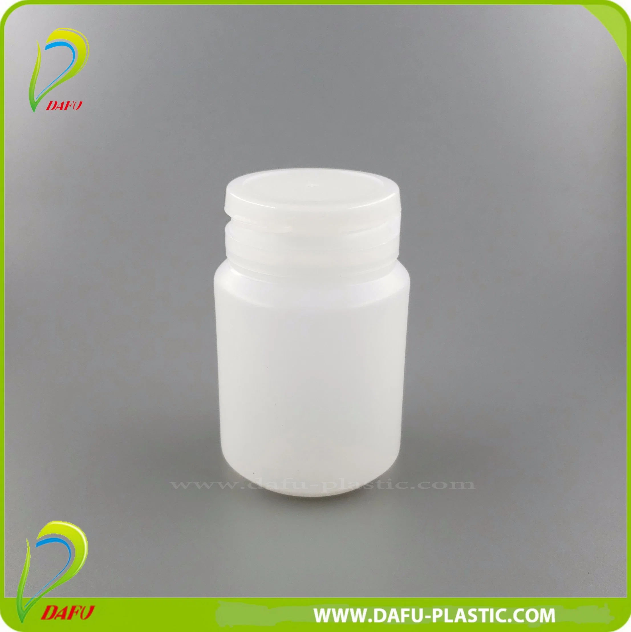 60ml HDPE Kunststoff Süßigkeiten Kapsel Flasche mit Flip Top Cap