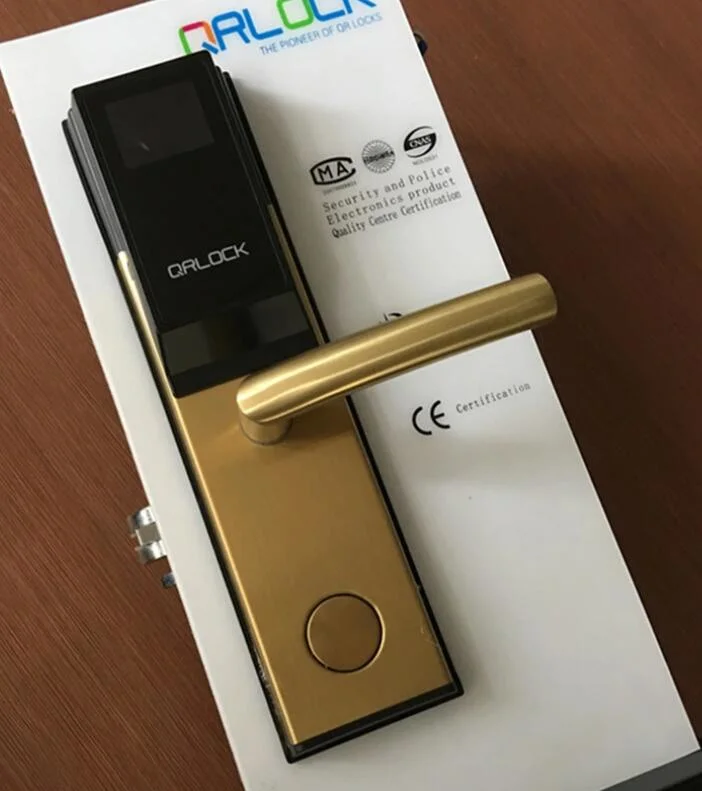 Puerta deslizante electrónica mortise QR Code Lock aplicación de control remoto Bloqueos de código de barras