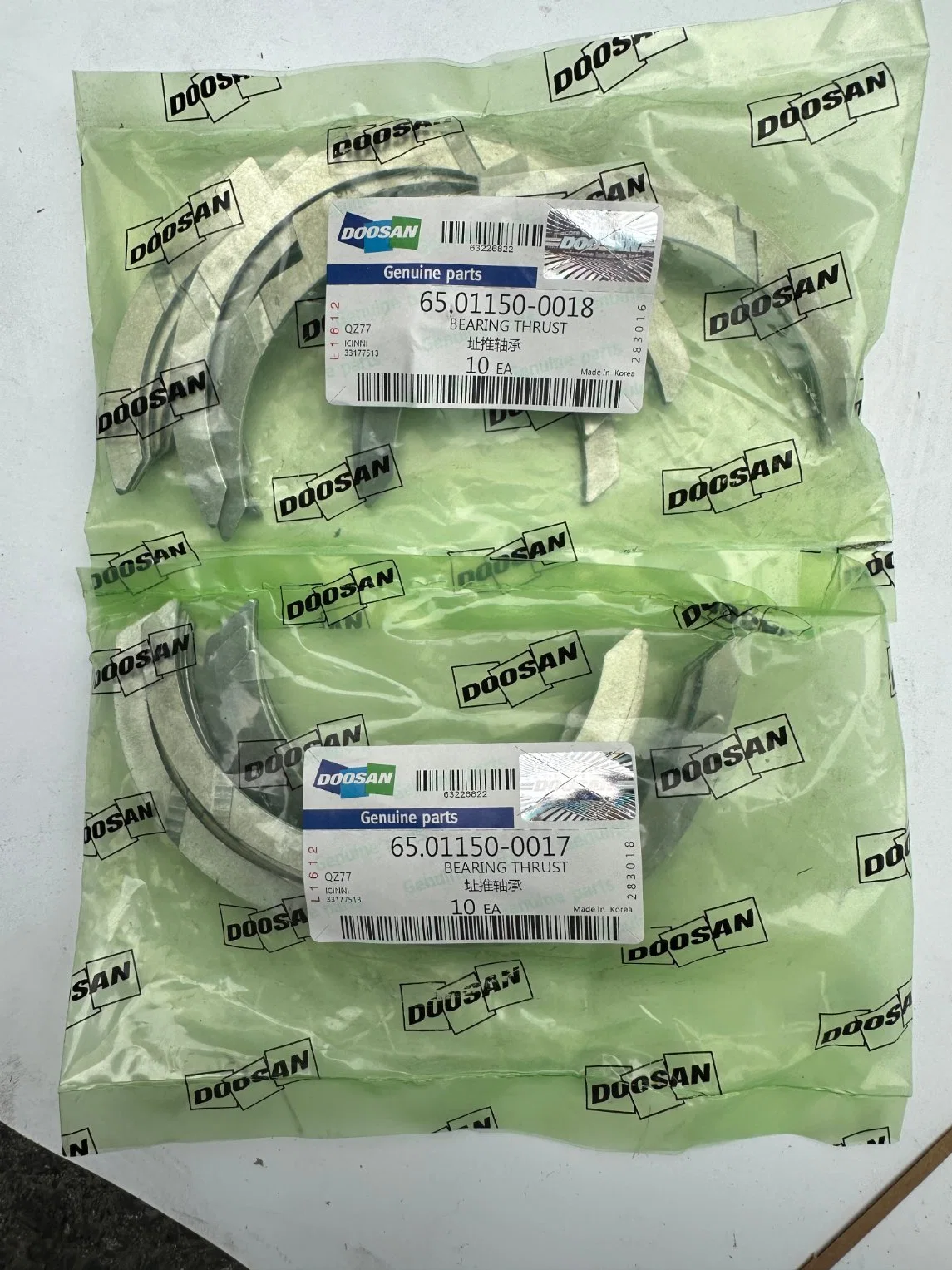 Washer Trust Bearing for Doosan Engine Daewoo Bus Truck Parts 65.01150-0017/65.01150-0018/65.01150-0015/120816-00083/65.01150-0016/120816-00084