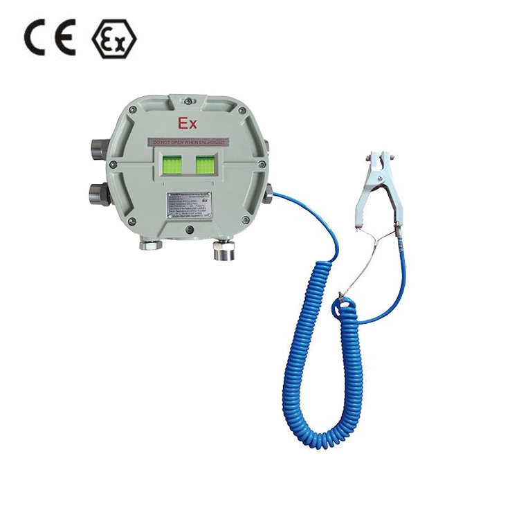 Sistema de monitorização de ligação estática/antiestática e de ligação à terra/ligação à terra com aprovação ATEX